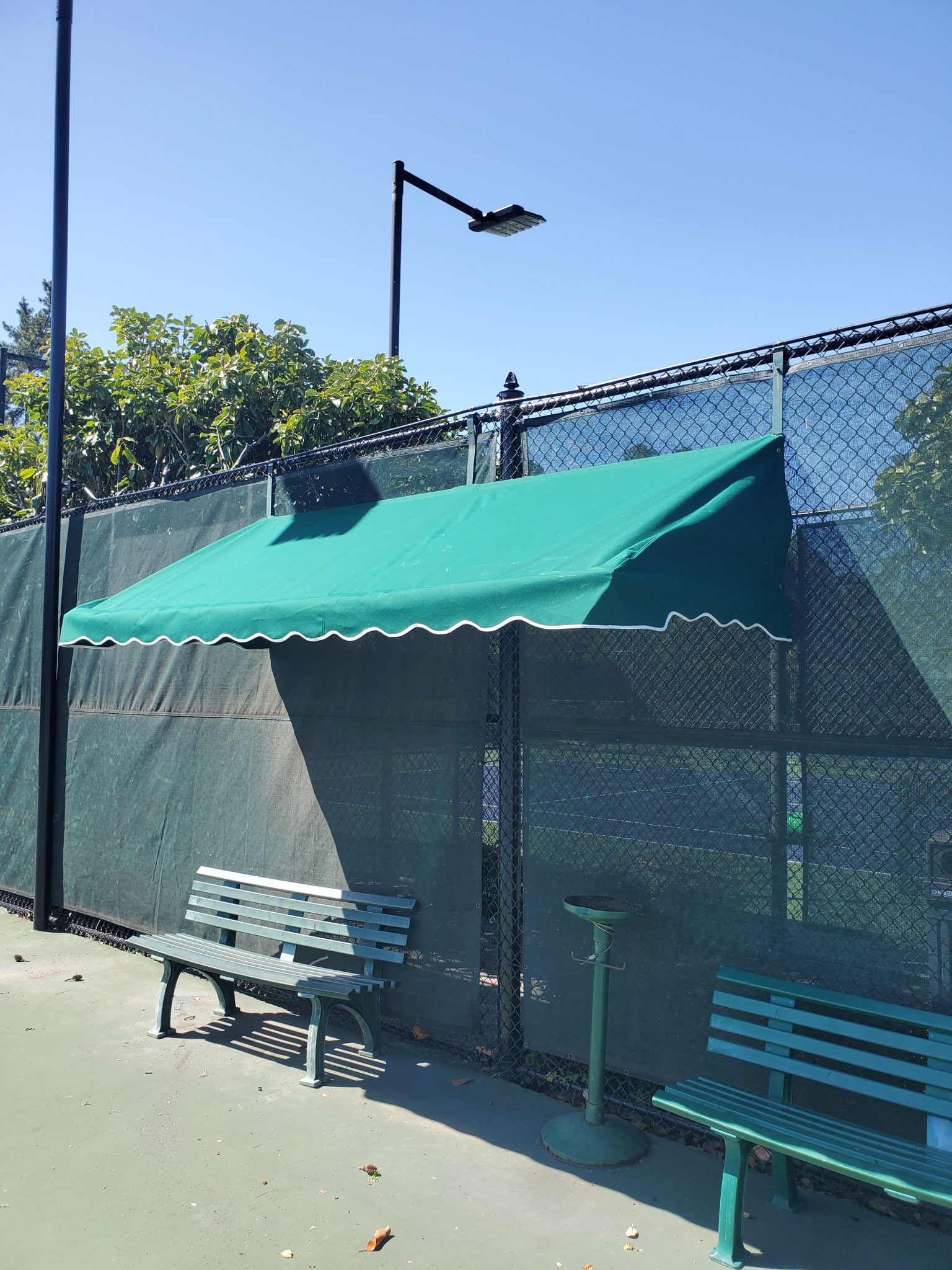 court 10 cabana Marin Tennis Club